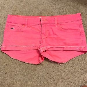 Neon pink Hollister shorts size 27